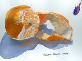 Mandarin. Akvarell A5 2008