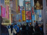 Times Square Oljemaleri 70x90 cm. 2016